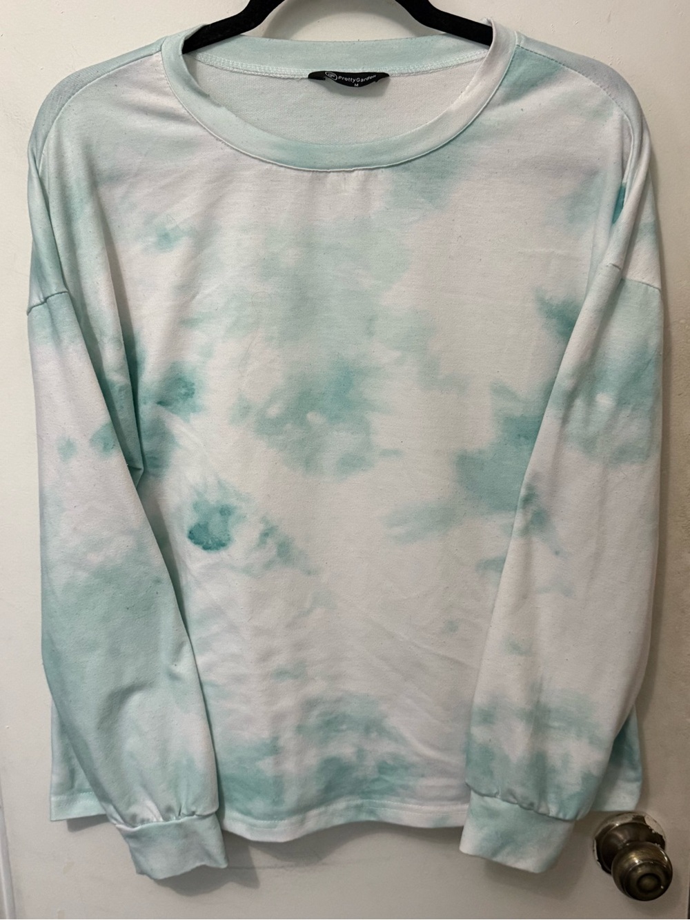 Women's Mint Tie-Dye Long Sleeve Tee by Unknown Brand